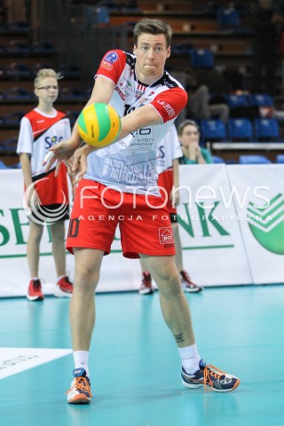  04.11.2015 RZESZOW POLAND<br />SIATKOWKA LIGA MISTRZOW <br />MEN CEV VOLLEYBALL CHAMPIONS LEAGUE 2015/2016<br />MATCH ASSECO RESOVIA - DRAGONS LUGANO <br />N/Z JOCHEN SCHOPS SYLWETKA <br /> 