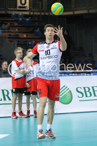  04.11.2015 RZESZOW POLAND<br />SIATKOWKA LIGA MISTRZOW <br />MEN CEV VOLLEYBALL CHAMPIONS LEAGUE 2015/2016<br />MATCH ASSECO RESOVIA - DRAGONS LUGANO <br />N/Z JOCHEN SCHOPS SYLWETKA <br /> 