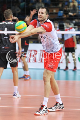  04.11.2015 RZESZOW POLAND<br />SIATKOWKA LIGA MISTRZOW <br />MEN CEV VOLLEYBALL CHAMPIONS LEAGUE 2015/2016<br />MATCH ASSECO RESOVIA - DRAGONS LUGANO <br />N/Z BARTOSZ KUREK SYLWETKA <br /> 