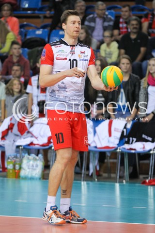  04.11.2015 RZESZOW POLAND<br />SIATKOWKA LIGA MISTRZOW <br />MEN CEV VOLLEYBALL CHAMPIONS LEAGUE 2015/2016<br />MATCH ASSECO RESOVIA - DRAGONS LUGANO <br />N/Z JOCHEN SCHOPS SYLWETKA <br /> 