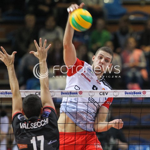  04.11.2015 RZESZOW POLAND<br />SIATKOWKA LIGA MISTRZOW <br />MEN CEV VOLLEYBALL CHAMPIONS LEAGUE 2015/2016<br />MATCH ASSECO RESOVIA - DRAGONS LUGANO <br />N/Z DMYTRO PASHYTSKYY ( PASZYCKI ) <br /> 