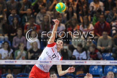  04.11.2015 RZESZOW POLAND<br />SIATKOWKA LIGA MISTRZOW <br />MEN CEV VOLLEYBALL CHAMPIONS LEAGUE 2015/2016<br />MATCH ASSECO RESOVIA - DRAGONS LUGANO <br />N/Z NIKOLAY PENCHEV ( NIKOLAJ PENCZEW ) SYLWETKA<br /> 
