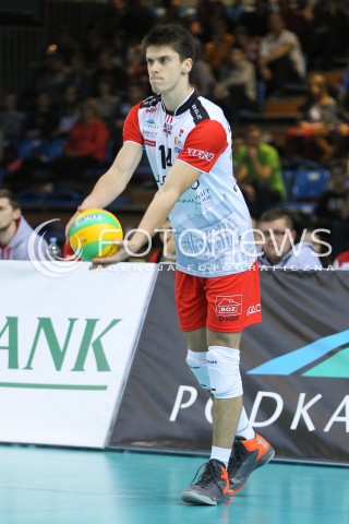  04.11.2015 RZESZOW POLAND<br />SIATKOWKA LIGA MISTRZOW <br />MEN CEV VOLLEYBALL CHAMPIONS LEAGUE 2015/2016<br />MATCH ASSECO RESOVIA - DRAGONS LUGANO <br />N/Z ALEKSANDER SLIWKA SYLWETKA <br /> 