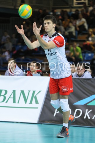  04.11.2015 RZESZOW POLAND<br />SIATKOWKA LIGA MISTRZOW <br />MEN CEV VOLLEYBALL CHAMPIONS LEAGUE 2015/2016<br />MATCH ASSECO RESOVIA - DRAGONS LUGANO <br />N/Z ALEKSANDER SLIWKA SYLWETKA <br /> 