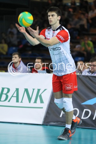 04.11.2015 RZESZOW POLAND<br />SIATKOWKA LIGA MISTRZOW <br />MEN CEV VOLLEYBALL CHAMPIONS LEAGUE 2015/2016<br />MATCH ASSECO RESOVIA - DRAGONS LUGANO <br />N/Z ALEKSANDER SLIWKA SYLWETKA <br /> 