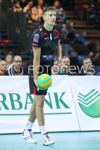  04.11.2015 RZESZOW POLAND<br />SIATKOWKA LIGA MISTRZOW <br />MEN CEV VOLLEYBALL CHAMPIONS LEAGUE 2015/2016<br />MATCH ASSECO RESOVIA - DRAGONS LUGANO <br />N/Z MATTI HIETANEN SYLWETKA <br /> 