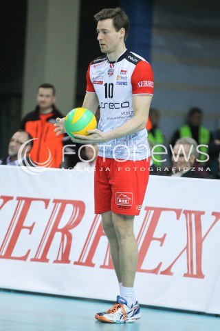  04.11.2015 RZESZOW POLAND<br />SIATKOWKA LIGA MISTRZOW <br />MEN CEV VOLLEYBALL CHAMPIONS LEAGUE 2015/2016<br />MATCH ASSECO RESOVIA - DRAGONS LUGANO <br />N/Z JOCHEN SCHOPS SYLWETKA <br /> 