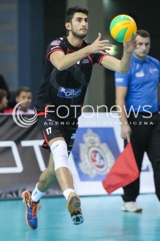  04.11.2015 RZESZOW POLAND<br />SIATKOWKA LIGA MISTRZOW <br />MEN CEV VOLLEYBALL CHAMPIONS LEAGUE 2015/2016<br />MATCH ASSECO RESOVIA - DRAGONS LUGANO <br />N/Z DAMIANO VALSECCHI SYLWETKA <br /> 