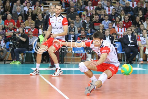  04.11.2015 RZESZOW POLAND<br />SIATKOWKA LIGA MISTRZOW <br />MEN CEV VOLLEYBALL CHAMPIONS LEAGUE 2015/2016<br />MATCH ASSECO RESOVIA - DRAGONS LUGANO <br />N/Z ALEKSANDER SLIWKA BARTOSZ KUREK <br /> 