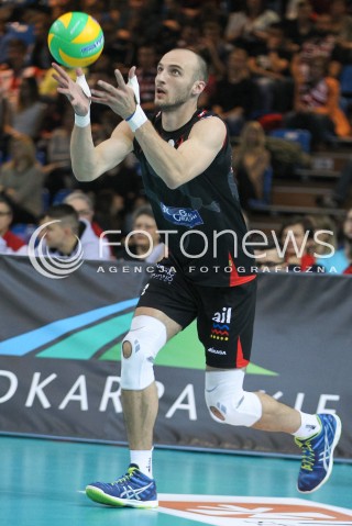  04.11.2015 RZESZOW POLAND<br />SIATKOWKA LIGA MISTRZOW <br />MEN CEV VOLLEYBALL CHAMPIONS LEAGUE 2015/2016<br />MATCH ASSECO RESOVIA - DRAGONS LUGANO <br />N/Z TEODOR TODOROV SYLWETKA <br /> 