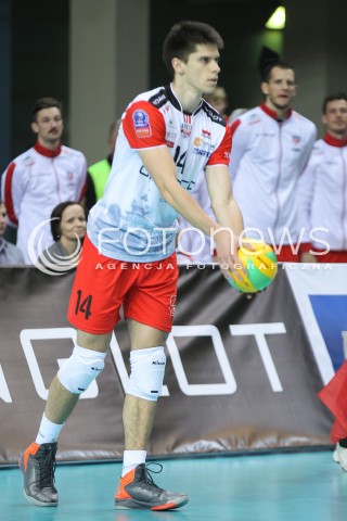  04.11.2015 RZESZOW POLAND<br />SIATKOWKA LIGA MISTRZOW <br />MEN CEV VOLLEYBALL CHAMPIONS LEAGUE 2015/2016<br />MATCH ASSECO RESOVIA - DRAGONS LUGANO <br />N/Z ALEKSANDER SLIWKA SYLWETKA <br /> 
