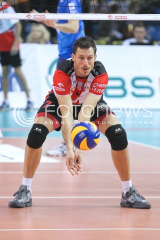  07.11.2015 RZESZOW<br />SIATKOWKA PLUSLIGA 2015/2016 MEN VOLLEYBALL POLAND POLISH PLUS LIGA LEAGUE SEASON 2015/2016<br />MECZ ASSECO RESOVIA RZESZOW - BBTS BIELSKO BIALA <br />N/Z OLIEG ACHREM ( ALEH AKHREM ) SYLWETKA <br /> 