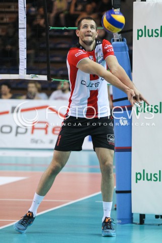  07.11.2015 RZESZOW<br />SIATKOWKA PLUSLIGA 2015/2016 MEN VOLLEYBALL POLAND POLISH PLUS LIGA LEAGUE SEASON 2015/2016<br />MECZ ASSECO RESOVIA RZESZOW - BBTS BIELSKO BIALA <br />N/Z BARTOSZ KUREK SYLWETKA <br /> 