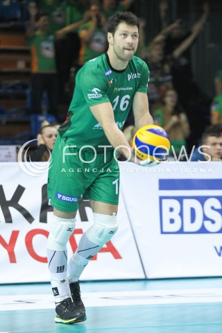  07.11.2015 RZESZOW<br />SIATKOWKA PLUSLIGA 2015/2016 MEN VOLLEYBALL POLAND POLISH PLUS LIGA LEAGUE SEASON 2015/2016<br />MECZ ASSECO RESOVIA RZESZOW - BBTS BIELSKO BIALA <br />N/Z SERHIY KAPELUS SYLWETKA <br /> 