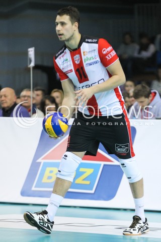  07.11.2015 RZESZOW<br />SIATKOWKA PLUSLIGA 2015/2016 MEN VOLLEYBALL POLAND POLISH PLUS LIGA LEAGUE SEASON 2015/2016<br />MECZ ASSECO RESOVIA RZESZOW - BBTS BIELSKO BIALA <br />N/Z FABIAN DRZYZGA SYLWETKA <br /> 