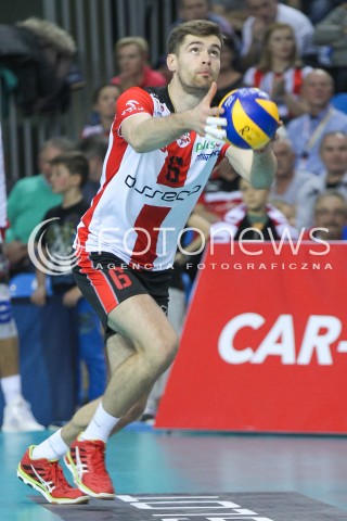  07.11.2015 RZESZOW<br />SIATKOWKA PLUSLIGA 2015/2016 MEN VOLLEYBALL POLAND POLISH PLUS LIGA LEAGUE SEASON 2015/2016<br />MECZ ASSECO RESOVIA RZESZOW - BBTS BIELSKO BIALA <br />N/Z DAWID DRYJA SYLWETKA <br /> 