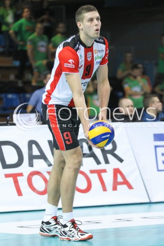  07.11.2015 RZESZOW<br />SIATKOWKA PLUSLIGA 2015/2016 MEN VOLLEYBALL POLAND POLISH PLUS LIGA LEAGUE SEASON 2015/2016<br />MECZ ASSECO RESOVIA RZESZOW - BBTS BIELSKO BIALA <br />N/Z DMYTRO PASHYTSKYY ( PASZYCKI ) SYLWETKA <br /> 