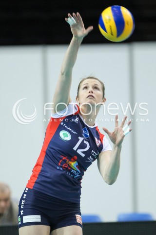  09.11.2015 RZESZOW<br />SIATKOWKA ORLEN LIGA 2015/2016 WOMEN VOLLEYBALL POLAND POLISH ORLENLIGA LEAGUE SEASON 2015/2016<br />MECZ DEVELOPRES SKYRES RZESZOW - BUDOWLANI LODZ<br />N/Z HEIKE BEIER SYLWETKA <br /> 