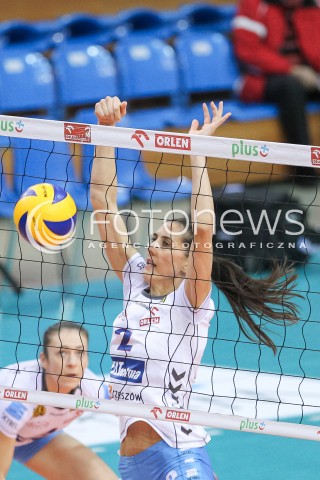  09.11.2015 RZESZOW<br />SIATKOWKA ORLEN LIGA 2015/2016 WOMEN VOLLEYBALL POLAND POLISH ORLENLIGA LEAGUE SEASON 2015/2016<br />MECZ DEVELOPRES SKYRES RZESZOW - BUDOWLANI LODZ<br />N/Z ANA OTASEVIC <br /> 