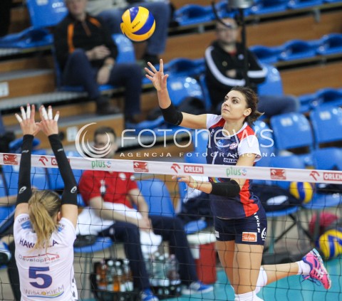  09.11.2015 RZESZOW<br />SIATKOWKA ORLEN LIGA 2015/2016 WOMEN VOLLEYBALL POLAND POLISH ORLENLIGA LEAGUE SEASON 2015/2016<br />MECZ DEVELOPRES SKYRES RZESZOW - BUDOWLANI LODZ<br />N/Z DAIANA MURESAN <br /> 
