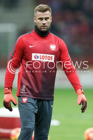  13.11.2015 WARSZAWA PILKA NOZNA <br />FRIENDLY FOOTBALL MATCH<br />POLISH NATIONAL TEAM<br />MECZ TOWARZYSKI<br />MECZ POLSKA - ISLANDIA<br />N/Z ARTUR BORUC<br /> 
