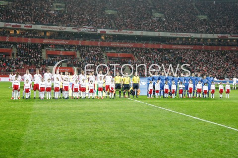  13.11.2015 WARSZAWA PILKA NOZNA <br />FRIENDLY FOOTBALL MATCH<br />POLISH NATIONAL TEAM<br />MECZ TOWARZYSKI<br />MECZ POLSKA - ISLANDIA<br />N/Z DRUZYNY REPREZENTACJA POLSKI ORAZ ISLANDIA<br /> 