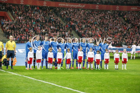 13.11.2015 WARSZAWA PILKA NOZNA <br />FRIENDLY FOOTBALL MATCH<br />POLISH NATIONAL TEAM<br />MECZ TOWARZYSKI<br />MECZ POLSKA - ISLANDIA<br />N/Z REPREZENTACJA ISLANDII<br /> 