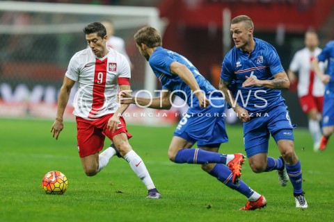  13.11.2015 WARSZAWA PILKA NOZNA <br />FRIENDLY FOOTBALL MATCH<br />POLISH NATIONAL TEAM<br />MECZ TOWARZYSKI<br />MECZ POLSKA - ISLANDIA<br />N/Z ROBERT LEWANDOWSKI<br /> 