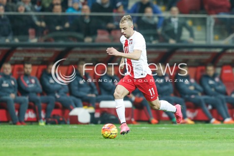  13.11.2015 WARSZAWA PILKA NOZNA <br />FRIENDLY FOOTBALL MATCH<br />POLISH NATIONAL TEAM<br />MECZ TOWARZYSKI<br />MECZ POLSKA - ISLANDIA<br />N/Z KAMIL GROSICKI<br /> 