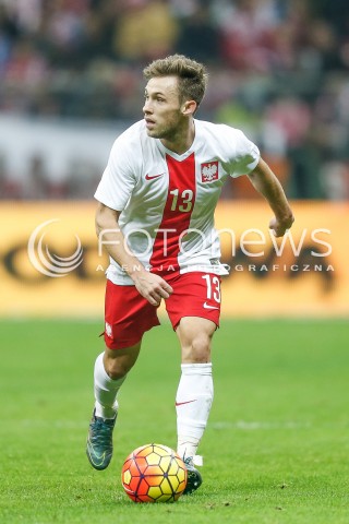  13.11.2015 WARSZAWA PILKA NOZNA <br />FRIENDLY FOOTBALL MATCH<br />POLISH NATIONAL TEAM<br />MECZ TOWARZYSKI<br />MECZ POLSKA - ISLANDIA<br />N/Z MACIEJ RYBUS<br /> 
