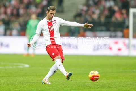  13.11.2015 WARSZAWA PILKA NOZNA <br />FRIENDLY FOOTBALL MATCH<br />POLISH NATIONAL TEAM<br />MECZ TOWARZYSKI<br />MECZ POLSKA - ISLANDIA<br />N/Z GRZEGORZ KRYCHOWIAK<br /> 