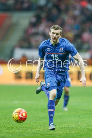  13.11.2015 WARSZAWA PILKA NOZNA <br />FRIENDLY FOOTBALL MATCH<br />POLISH NATIONAL TEAM<br />MECZ TOWARZYSKI<br />MECZ POLSKA - ISLANDIA<br />N/Z JON DADI BODVARSSON<br /> 