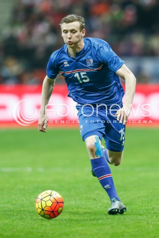  13.11.2015 WARSZAWA PILKA NOZNA <br />FRIENDLY FOOTBALL MATCH<br />POLISH NATIONAL TEAM<br />MECZ TOWARZYSKI<br />MECZ POLSKA - ISLANDIA<br />N/Z JON DADI BODVARSSON<br /> 