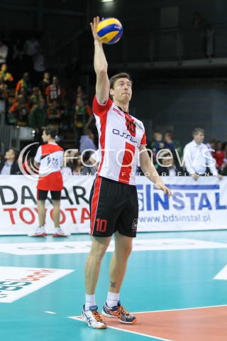  14.11.2015 RZESZOW<br />SIATKOWKA PLUSLIGA 2015/2016 MEN VOLLEYBALL POLAND POLISH PLUS LIGA LEAGUE SEASON 2015/2016<br />MECZ ASSECO RESOVIA RZESZOW - JASTRZEBSKI WEGIEL<br />N/Z JOCHEN SCHOPS SYLWETKA <br /> 