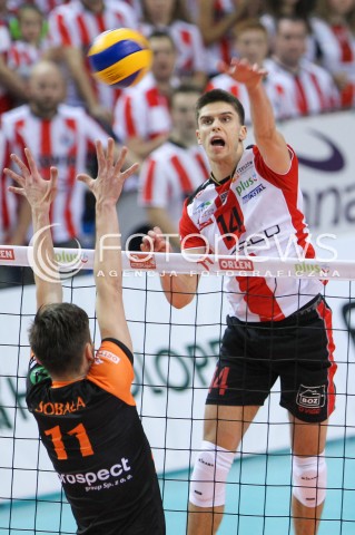  14.11.2015 RZESZOW<br />SIATKOWKA PLUSLIGA 2015/2016 MEN VOLLEYBALL POLAND POLISH PLUS LIGA LEAGUE SEASON 2015/2016<br />MECZ ASSECO RESOVIA RZESZOW - JASTRZEBSKI WEGIEL<br />N/Z ALEKSANDER SLIWKA <br /> 