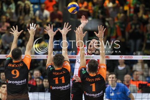  14.11.2015 RZESZOW<br />SIATKOWKA PLUSLIGA 2015/2016 MEN VOLLEYBALL POLAND POLISH PLUS LIGA LEAGUE SEASON 2015/2016<br />MECZ ASSECO RESOVIA RZESZOW - JASTRZEBSKI WEGIEL<br />N/Z OLIEG ACHREM ( ALEH AKHREM ) <br /> 