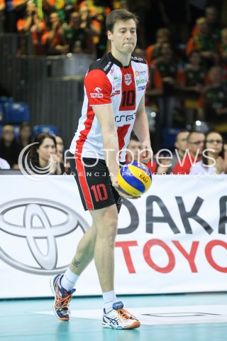  14.11.2015 RZESZOW<br />SIATKOWKA PLUSLIGA 2015/2016 MEN VOLLEYBALL POLAND POLISH PLUS LIGA LEAGUE SEASON 2015/2016<br />MECZ ASSECO RESOVIA RZESZOW - JASTRZEBSKI WEGIEL<br />N/Z JOCHEN SCHOPS SYLWETKA <br /> 