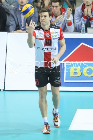  14.11.2015 RZESZOW<br />SIATKOWKA PLUSLIGA 2015/2016 MEN VOLLEYBALL POLAND POLISH PLUS LIGA LEAGUE SEASON 2015/2016<br />MECZ ASSECO RESOVIA RZESZOW - JASTRZEBSKI WEGIEL<br />N/Z JOCHEN SCHOPS SYLWETKA <br /> 