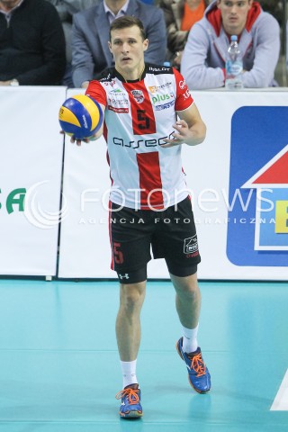  14.11.2015 RZESZOW<br />SIATKOWKA PLUSLIGA 2015/2016 MEN VOLLEYBALL POLAND POLISH PLUS LIGA LEAGUE SEASON 2015/2016<br />MECZ ASSECO RESOVIA RZESZOW - JASTRZEBSKI WEGIEL<br />N/Z LUKAS TICHACEK SYLWETKA <br /> 