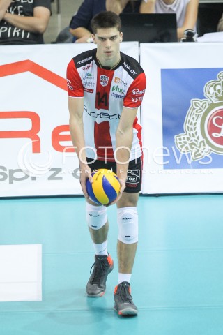  14.11.2015 RZESZOW<br />SIATKOWKA PLUSLIGA 2015/2016 MEN VOLLEYBALL POLAND POLISH PLUS LIGA LEAGUE SEASON 2015/2016<br />MECZ ASSECO RESOVIA RZESZOW - JASTRZEBSKI WEGIEL<br />N/Z ALEKSANDER SLIWKA SYLWETKA <br /> 
