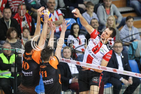  14.11.2015 RZESZOW<br />SIATKOWKA PLUSLIGA 2015/2016 MEN VOLLEYBALL POLAND POLISH PLUS LIGA LEAGUE SEASON 2015/2016<br />MECZ ASSECO RESOVIA RZESZOW - JASTRZEBSKI WEGIEL<br />N/Z BARTOSZ KUREK <br /> 