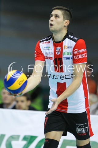  14.11.2015 RZESZOW<br />SIATKOWKA PLUSLIGA 2015/2016 MEN VOLLEYBALL POLAND POLISH PLUS LIGA LEAGUE SEASON 2015/2016<br />MECZ ASSECO RESOVIA RZESZOW - JASTRZEBSKI WEGIEL<br />N/Z NIKOLAY PENCHEV ( NIKOLAJ PENCZEW ) SYLWETKA <br /> 