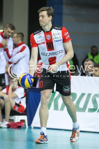  14.11.2015 RZESZOW<br />SIATKOWKA PLUSLIGA 2015/2016 MEN VOLLEYBALL POLAND POLISH PLUS LIGA LEAGUE SEASON 2015/2016<br />MECZ ASSECO RESOVIA RZESZOW - JASTRZEBSKI WEGIEL<br />N/Z JOCHEN SCHOPS SYLWETKA <br /> 