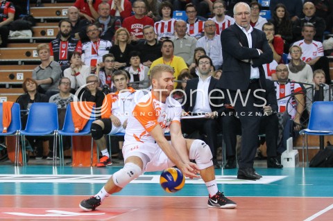  14.11.2015 RZESZOW<br />SIATKOWKA PLUSLIGA 2015/2016 MEN VOLLEYBALL POLAND POLISH PLUS LIGA LEAGUE SEASON 2015/2016<br />MECZ ASSECO RESOVIA RZESZOW - JASTRZEBSKI WEGIEL<br />N/Z ADRIAN MIHULKA MARK LEBEDEW - I TRENER ( HEAD COACH ) SITO<br /> 