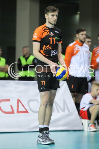  14.11.2015 RZESZOW<br />SIATKOWKA PLUSLIGA 2015/2016 MEN VOLLEYBALL POLAND POLISH PLUS LIGA LEAGUE SEASON 2015/2016<br />MECZ ASSECO RESOVIA RZESZOW - JASTRZEBSKI WEGIEL<br />N/Z WOJCIECH SOBALA SYLWETKA <br /> 