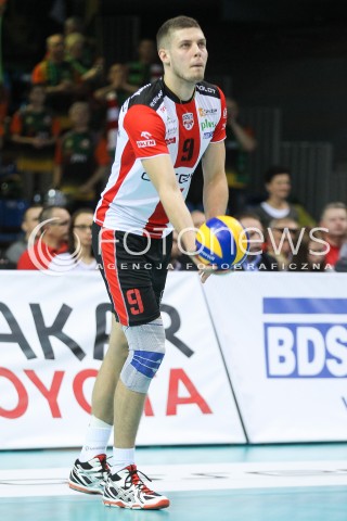  14.11.2015 RZESZOW<br />SIATKOWKA PLUSLIGA 2015/2016 MEN VOLLEYBALL POLAND POLISH PLUS LIGA LEAGUE SEASON 2015/2016<br />MECZ ASSECO RESOVIA RZESZOW - JASTRZEBSKI WEGIEL<br />N/Z DMYTRO PASHYTSKYY ( PASZYCKI ) SYLWETKA <br /> 