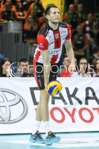  14.11.2015 RZESZOW<br />SIATKOWKA PLUSLIGA 2015/2016 MEN VOLLEYBALL POLAND POLISH PLUS LIGA LEAGUE SEASON 2015/2016<br />MECZ ASSECO RESOVIA RZESZOW - JASTRZEBSKI WEGIEL<br />N/Z BARTOSZ KUREK SYLWETKA <br /> 