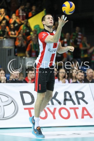  14.11.2015 RZESZOW<br />SIATKOWKA PLUSLIGA 2015/2016 MEN VOLLEYBALL POLAND POLISH PLUS LIGA LEAGUE SEASON 2015/2016<br />MECZ ASSECO RESOVIA RZESZOW - JASTRZEBSKI WEGIEL<br />N/Z BARTOSZ KUREK SYLWETKA <br /> 