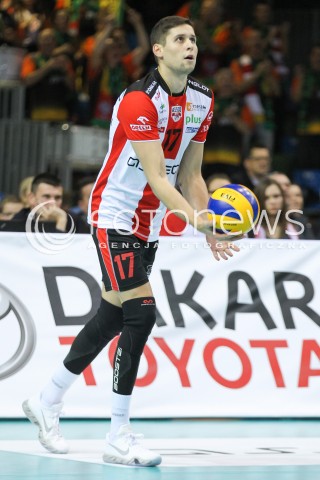  14.11.2015 RZESZOW<br />SIATKOWKA PLUSLIGA 2015/2016 MEN VOLLEYBALL POLAND POLISH PLUS LIGA LEAGUE SEASON 2015/2016<br />MECZ ASSECO RESOVIA RZESZOW - JASTRZEBSKI WEGIEL<br />N/Z NIKOLAY PENCHEV ( NIKOLAJ PENCZEW ) SYLWETKA <br /> 
