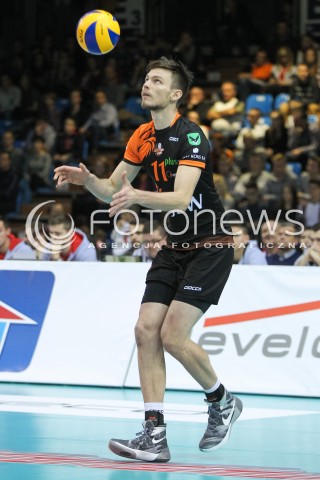 14.11.2015 RZESZOW<br />SIATKOWKA PLUSLIGA 2015/2016 MEN VOLLEYBALL POLAND POLISH PLUS LIGA LEAGUE SEASON 2015/2016<br />MECZ ASSECO RESOVIA RZESZOW - JASTRZEBSKI WEGIEL<br />N/Z WOJCIECH SOBALA SYLWETKA <br /> 